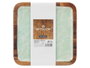 Giftdecor Centre de Table Carré 25x25 cm avec Feuilles, Blanc/Marron/Vert, 25,4x25,4x2,5 cm (Set de 6)