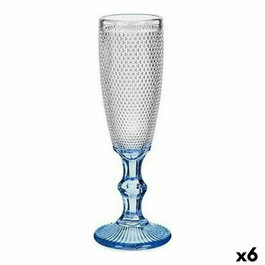 VIVALTO Copa Puntos Cava Pie Azul Cobalt 180ml