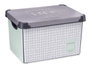 KIPIT Boîte en plastique 22L Home avec anse grise
