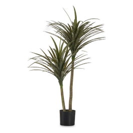 IBERGARDEN Plante artificielle avec pot à feuilles étroites 150 cm