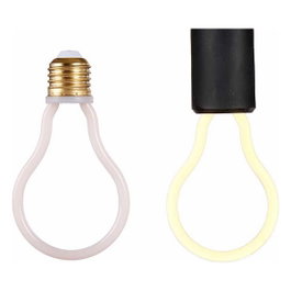 GIFTDECOR BOMBILLA LED FORMA LAMPARA Blanco