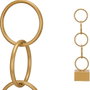 GIFTDECOR FIGURA AROS ORO GRANDE