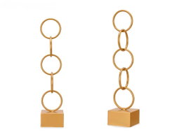 GIFTDECOR FIGURA AROS ORO GRANDE