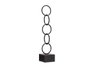 Giftdecor Figure Aros Noir Grande 12.5x60.5x12.5 cm Métal (Set de 8)