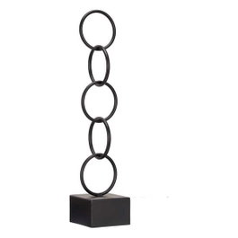 GIFTDECOR FIGURA AROS NEGRO GRANDE Noir