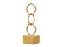 Giftdecor Figurative Aros Petit Or Métal 12.5x40.5x12.5 cm (Set de 10)