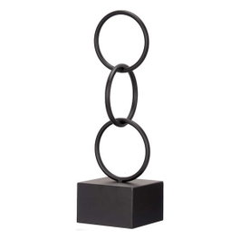 GIFTDECOR FIGURA AROS NEGRO PEQUEÑO - Noir