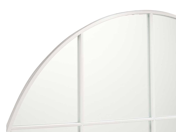 Giftdecor Miroir rond ventanal 100 cm blanc