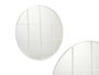 Giftdecor Miroir rond ventanal 100 cm blanc