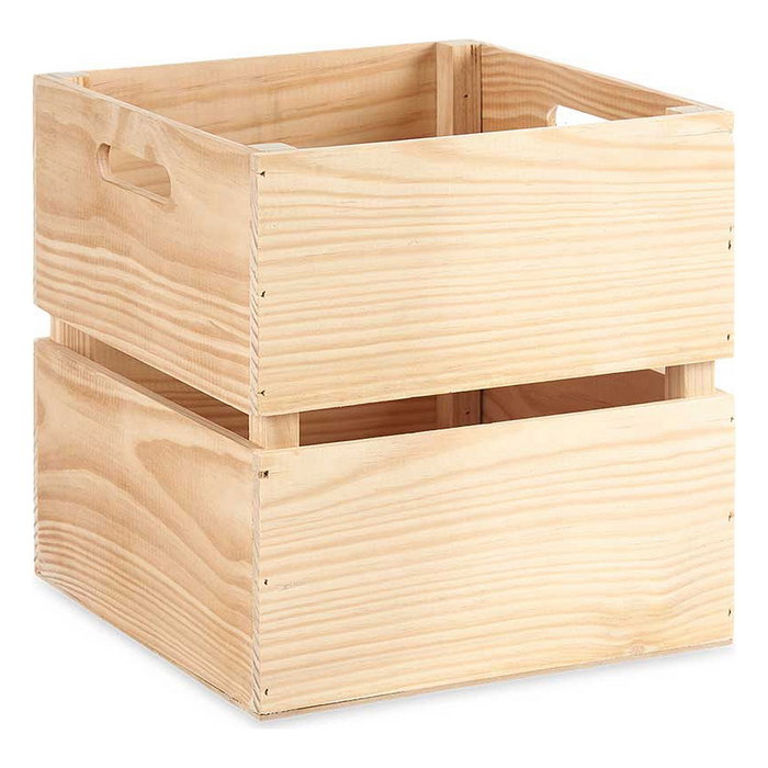 GIFTDECOR Caisse en bois ouverte 30 x 30 cm GIFTDECOR Caisse en bois ouverte 30 x 30 cm