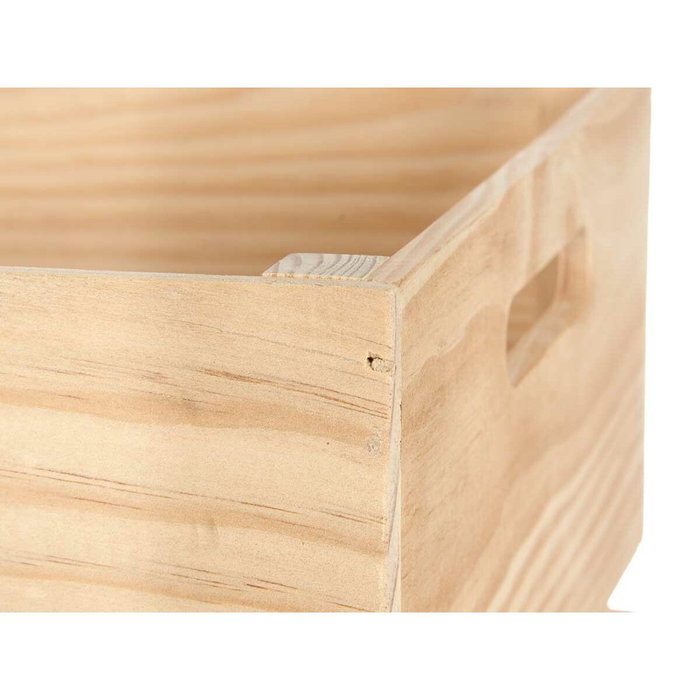 GIFTDECOR Caisse en bois ouverte 30 x 30 cm GIFTDECOR Caisse en bois ouverte 30 x 30 cm