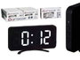 Giftdecor Horloge Miroir Noir 15.7x7.7x1.5 cm Plastique ABS (Set de 12)