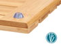 Berilo Tarif de douche en bambou 66x50x2.3 cm Naturel (Set de 6)