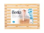 Berilo Tarif de douche en bambou 66x50x2.3 cm Naturel (Set de 6)