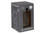 Giftdecor Farol LED Rayas Transparent Or Verre 14x22x14 cm (Set de 6)