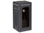 Giftdecor Vase en verre lisse doré petit anthracite 11,5 x 11,5 x 24 cm (Set de 6)