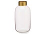 Giftdecor Vase en verre lisse or champagne 14x29x14 cm (Set de 6)