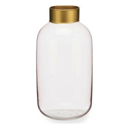 GIFTDECOR JARRON CRISTAL LISO ORO GRANDE CHAMPAGNE Rosa-Oro