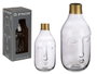 Giftdecor Vase en verre Gris Anthracite 11x24x12 cm (Set de 6)