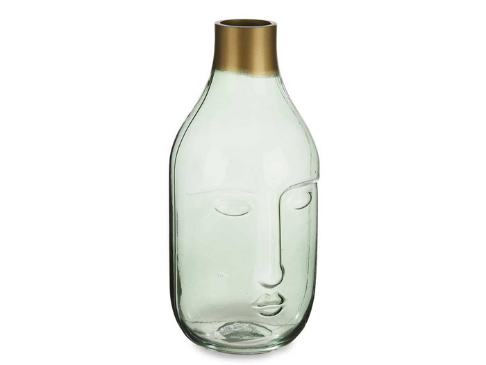 Giftdecor Jarron en verre vert Cara 11 x 24.5 x 12 cm (Set de 6) Giftdecor Jarron en verre vert Cara 11 x 24.5 x 12 cm (Set de 6)