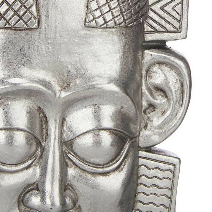 GIFTDECOR Cabeza Indio con base plata, Plata