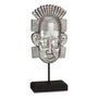 GIFTDECOR Cabeza Indio con base plata, Plata