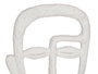 Giftdecor Tête avec Base Blanche 19,5x38x10,5 cm Polyrésine Décoration (Set de 4)