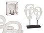 GIFTDECOR Cadre photo double face avec base blanc polirésine 27 x 32,5 x 10,5 cm (Set de 4)