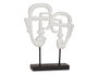 GIFTDECOR Cadre photo double face avec base blanc polirésine 27 x 32,5 x 10,5 cm (Set de 4)