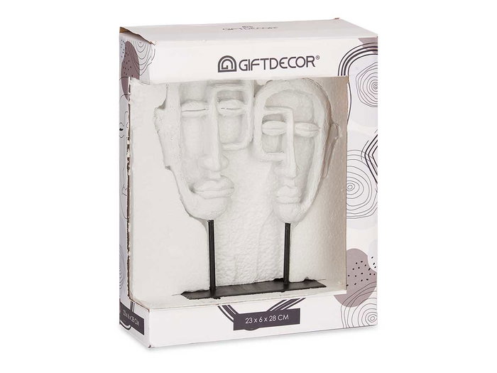 GIFTDECOR Cadre photo double face avec base blanc polirésine 27 x 32,5 x 10,5 cm (Set de 4) GIFTDECOR Cadre photo double face avec base blanc polirésine 27 x 32,5 x 10,5 cm (Set de 4)