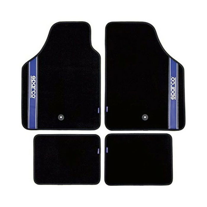 Abc Tapis de sol Sparco SPC pour Strada 2012, Noir avec bande bleue Abc Tapis de sol Sparco SPC pour Strada 2012, Noir avec bande bleue