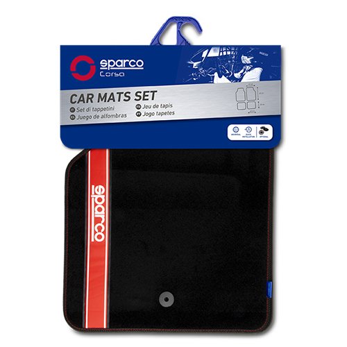Abc Tapis en moquette Sparco Noir / Rouge