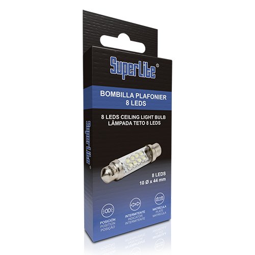 Abc Ampoule de plafonnier Superlite LED 8 LED 44mm Blanc
