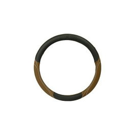 Goodyear Housse pour volant GOD7010 Confort Universel Gris/Marron (Ø 37 - 39 cm)