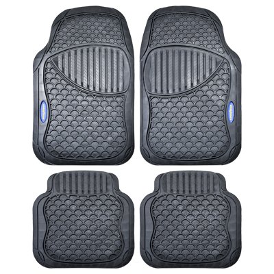 Abc Tapis en caoutchouc noir Goodyear CS4 - 4 pièces
