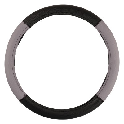 Abc Funda Volante Grip Negro-Gris INT30168 Housse de volant universelle en polyester, gris/noir