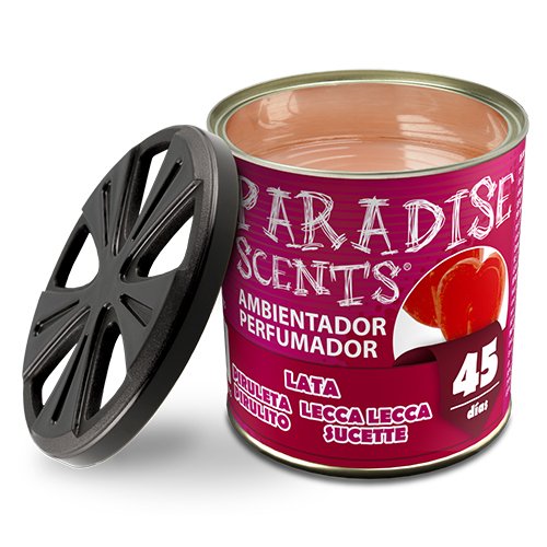 Abc Désodorisant en Gel Sucette Paradise 100g en Boîte Métallique Abc Désodorisant en Gel Sucette Paradise 100g en Boîte Métallique