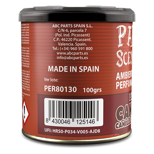 Abc Parfum d'ambiance en boîte gel Cannelle Paradise 100g