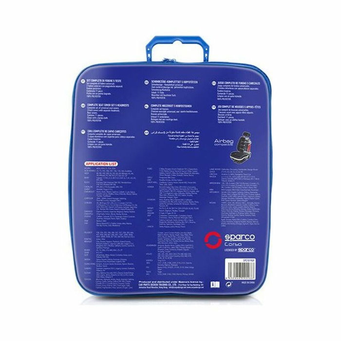 ABC S-Line SPC1019GR Jeu Complet de Housses de Siège 11 Pièces Gris Compatible Airbag Tissu Maille Respirant Polyester ABC S-Line SPC1019GR Jeu Complet de Housses de Siège 11 Pièces Gris Compatible Airbag Tissu Maille Respirant Polyester