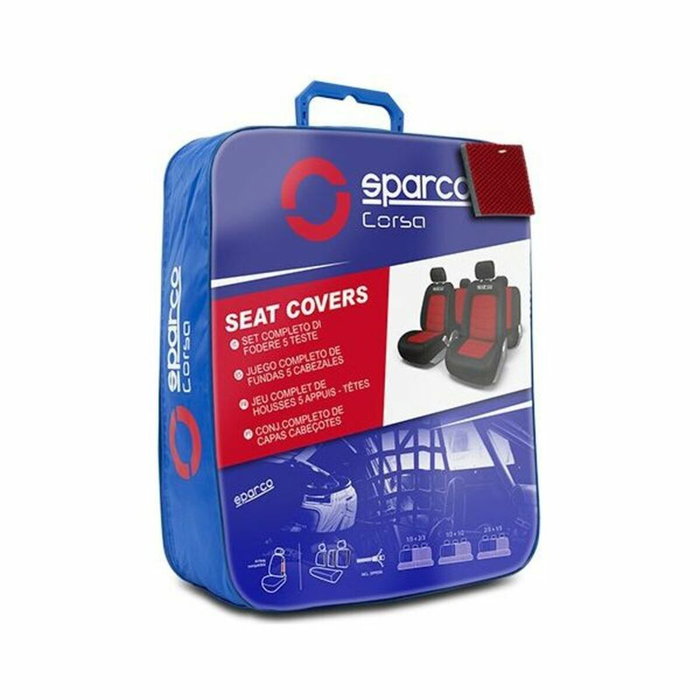 Abc Jeu de housses S-Line rouge SPARCO CS6 Abc Jeu de housses S-Line rouge SPARCO CS6