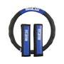 Sparco Housse de Volant et Coussinets Universel Noir/Bleu