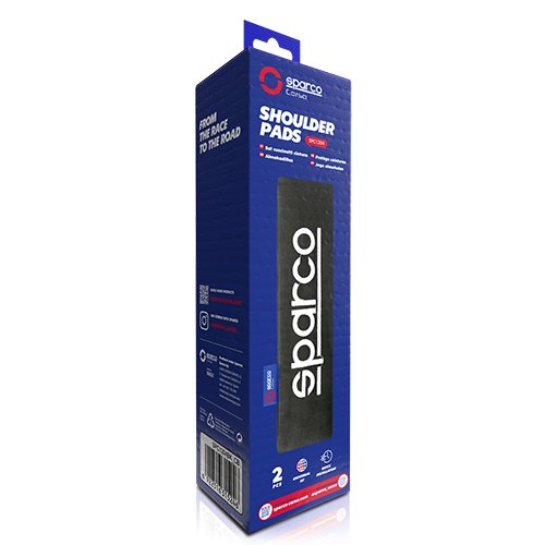 Abc Coussinets de ceinture de sécurité SPC (2 uds) Noir