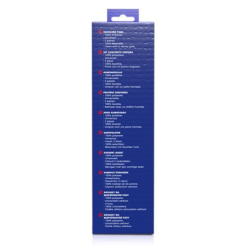 Abc Coussinets de ceinture de sécurité SPC (2 uds) Noir