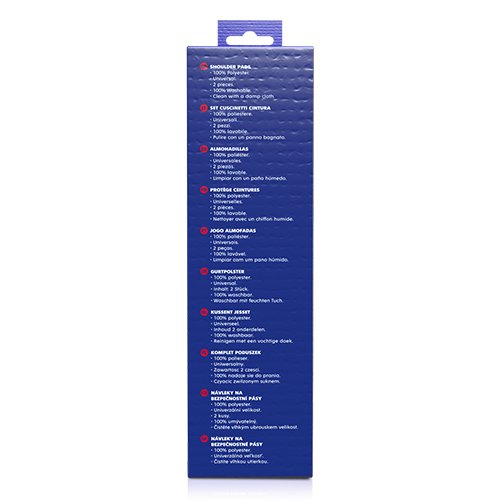 Abc Coussinets de ceinture de sécurité SPC (2 unités) - Bleu