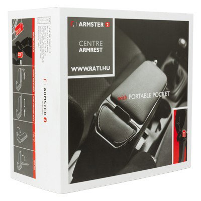 Armster Accoudoir Noir/Gris pour Hyundai I30 I 2007-2011