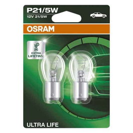 OSRAM Bulde Auto 12V P21/5W BAY15D OS7528ULT-02B - Double filament pour feux stop et position