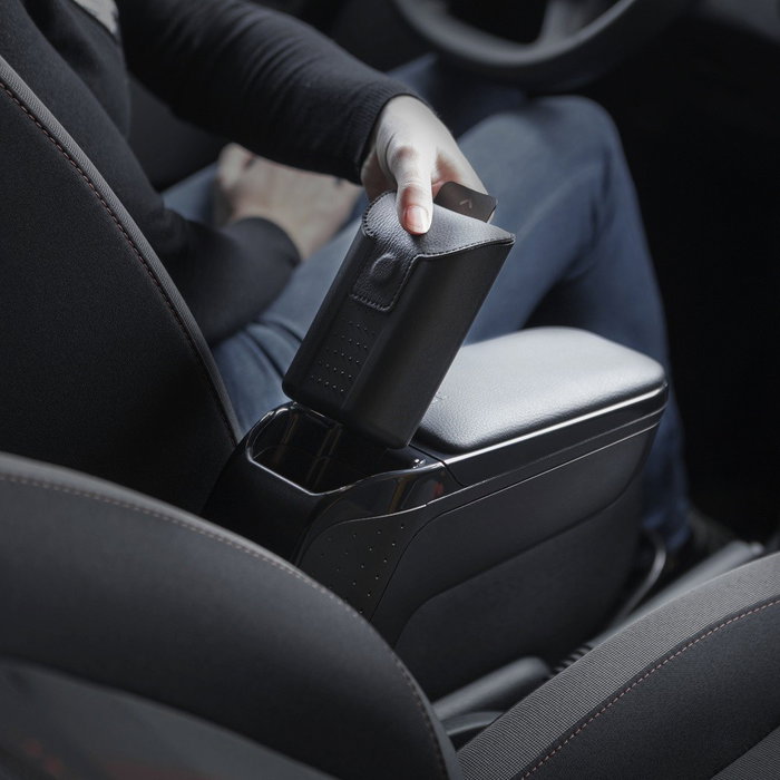 Armster C06037A Accoudoir Fiat 500 2016 Cuir Vegan Noir Console Centrale Réglable Armster C06037A Accoudoir Fiat 500 2016 Cuir Vegan Noir Console Centrale Réglable