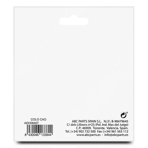 Abc Autocollant pour voiture Colo Cao Bleu