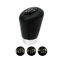 BC Corona Pommeau de levier de vitesse Sport en cuir perforé noir