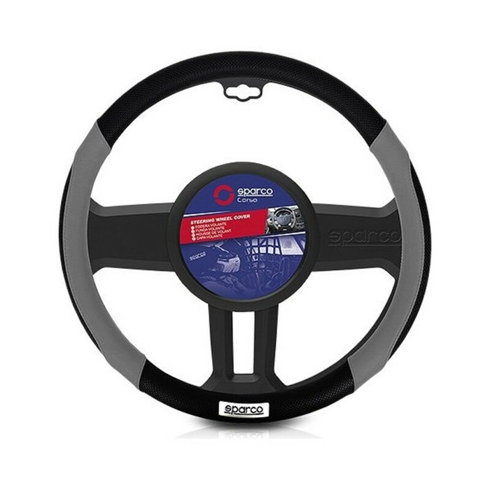 Sparco Housse de volant 1113 Universel (Ø 36 - 38 cm) Noir/Gris Sparco Housse de volant 1113 Universel (Ø 36 - 38 cm) Noir/Gris